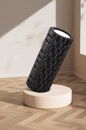 Massage foam roller with grid - massage,