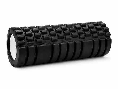 Fitness foam roller black - fitness, deep