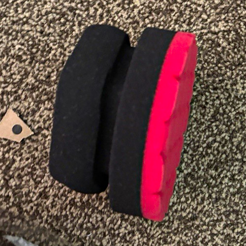 Black pink foam tyre - black,